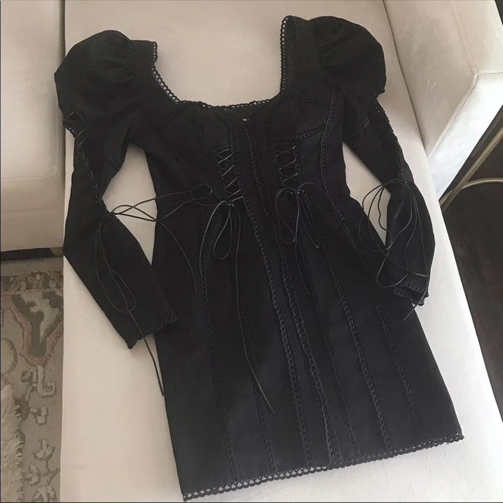 SOLD 🌸 Lace Up Dress 🖤